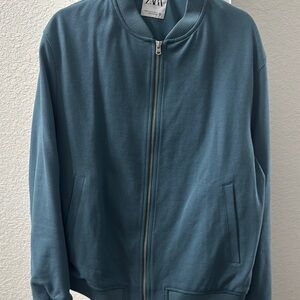 Zara Teal Bomber Jacket